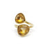 Ring 56 / Yellow / 750‰ Gold Toi et Moi Gold and Citrine Ring 58 Facettes 190089R