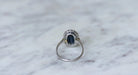 Ring Art Deco sapphire diamond daisy ring 58 Facettes