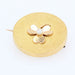 Brooch Brooch yellow gold clover pearl 58 Facettes CVBR19
