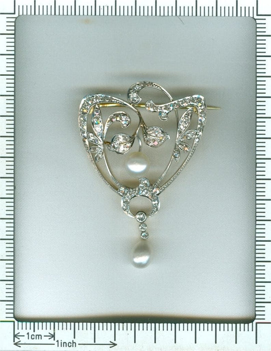 Broche Broche diamant et perle 58 Facettes 20190-0105