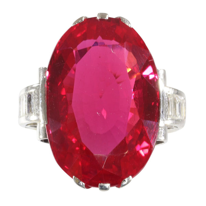 Bague 53 Bague verneuil rubis et diamants 58 Facettes 14028-0010