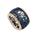 Ring 50 Pomellato ring, "Arabesque", pink gold, titanium. 58 Facettes 33169
