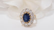 Bague 47.5 Bague Pompadour Or jaune Saphir Diamants 58 Facettes 32191