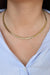 Necklace English mesh necklace Yellow gold 58 Facettes 2112636CN