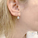 Boucles d'oreilles Boucles d'oreilles "Dormeuses" or blanc, diamants. 58 Facettes 31635