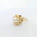 Ring 54 Yellow gold and pearl ring 58 Facettes 27552