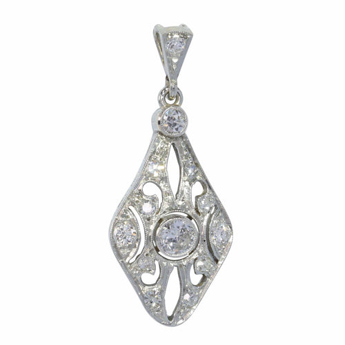 Pendentif Pendentif diamant vintage des années 1920 58 Facettes 23283-0105