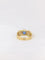 Bague 53 Bague Or jaune Diamants Saphir ovale 58 Facettes J168