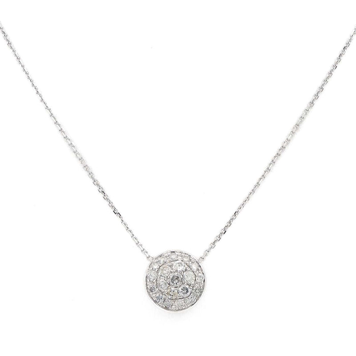 Collier Collier Or blanc Diamant 58 Facettes 1762935CN