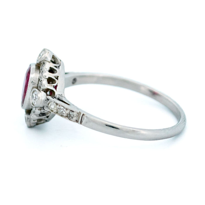 Bague 55 Bague "Quatrefoil" Platine Diamant Rubis 58 Facettes 5D1A72A5A0884D5C906DB26350BA9C87