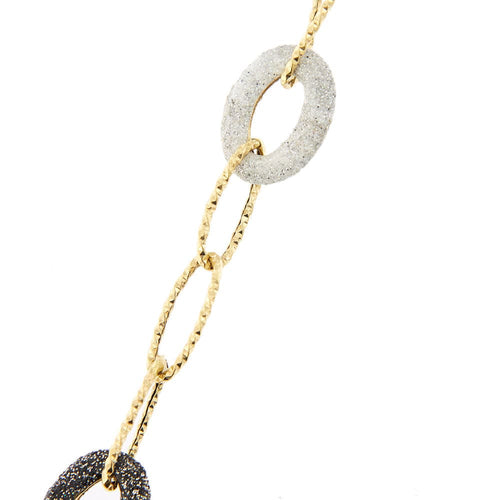 Bracelet Bracelet émail noir et blanc 58 Facettes 28925