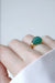 Bague Bague or jaune et chrysoprase dôme godronné 58 Facettes