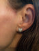 Earrings White gold heart-shaped earrings, diamonds 58 Facettes