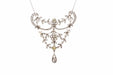 Pendant Belle Epoque pendant with diamonds and fine pearls 58 Facettes 24890