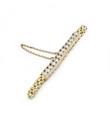 Bracelet Tour de poignet : 15 cm / Jaune / Or 750 Bracelet  Or jaune diamants 58 Facettes 210031R