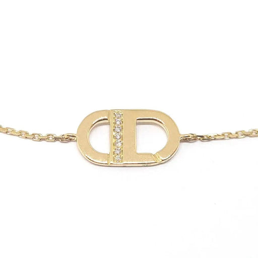 Bracelet Bracelet liens diamants or jaune 58 Facettes