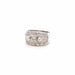 Bague 59 Bague bandeau Or blanc Diamants 58 Facettes 24629