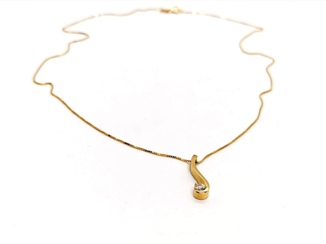 Collier Collier Chaîne + pendentif Or jaune Diamant 58 Facettes 1126006CN