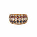 Ring GOLD, RUBY & SAPPHIRE BANGLE RING 58 Facettes BO/220013/