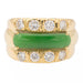 Ring 50 Yellow Gold Ring Jade Jadeite 58 Facettes 2432017CN