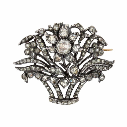Broche Broche ancienne bouquet de diamants 58 Facettes 10-053
