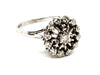 Ring 58 Flower Ring White Gold Diamond 58 Facettes 1338967CN