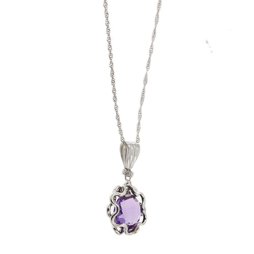 Collier Collier pendentif améthyste 58 Facettes 32943