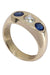 Ring 60 Ring yellow gold Diamond Glass 58 Facettes 082031