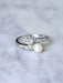 You and me fine pearl and diamond ring 58 Facettes