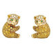 Earrings Van Cleef & Arpels earrings, “Oursons”, yellow gold, diamonds and sapphires. 58 Facettes 31391