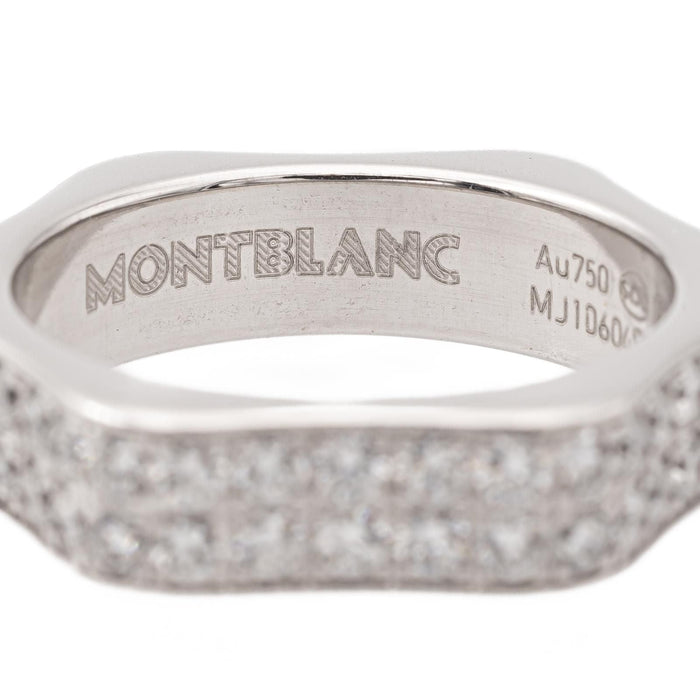 Bague 52 Montblanc Bague Alliance 4810 Or blanc Diamant 58 Facettes 1747040CN