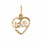 Pendentif Pendentif coeur or jaune Love 58 Facettes 02-095C