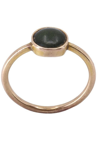 Bague BAGUE ANCIENNE AGATE VERTE 58 Facettes 074781