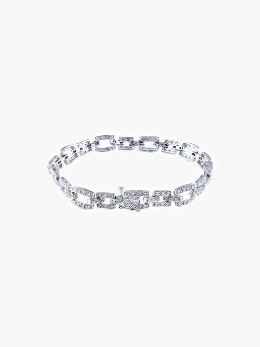 Bracelet Bracelet 18 chaînons diamants 58 Facettes