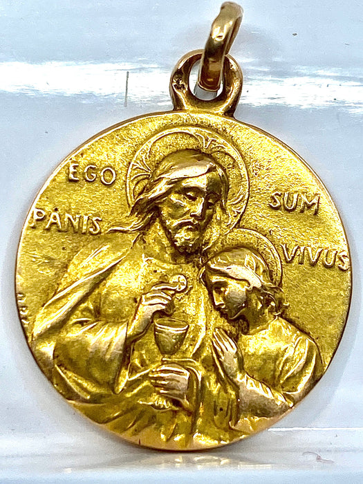 Pendentif Médaille Saint Jean et le Christ 58 Facettes