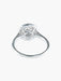 Bague 52 Bague double cercle diamants en or blanc 58 Facettes