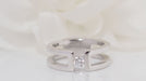 Ring 53.5 White gold and diamond ring 58 Facettes 31821
