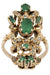 Ring ORIENTAL EMERALD AND DIAMOND RING 58 Facettes 047851