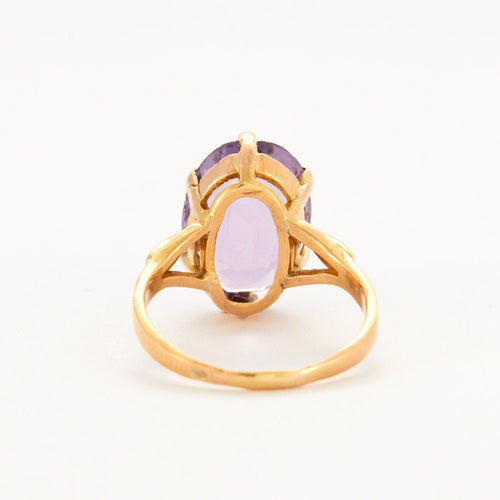 Bague 58 Bague Améthyste ovale 58 Facettes