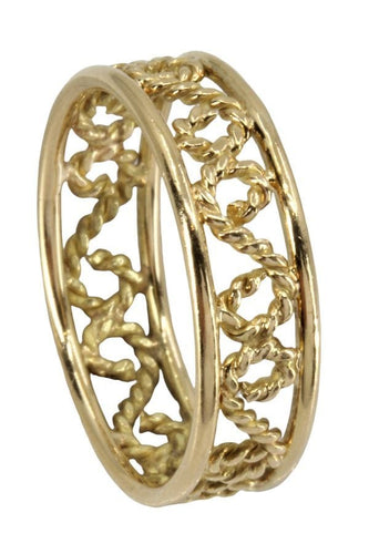 Bague 54 BAGUE MODERNE FILIGRANE 58 Facettes 052251