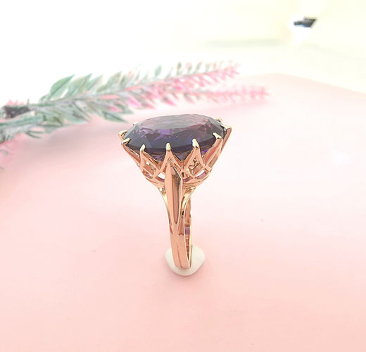 Bague Bague Grenat rhodolite violet 58 Facettes AA1609