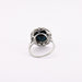Ring 49 Pompadour ring, sapphire, diamonds 58 Facettes
