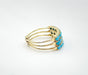 Bague 52 Bague semainier en turquoises 58 Facettes