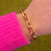 Bracelet Diamond link bracelet in yellow gold 58 Facettes CAE-BR-MLOS-YG