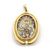 Yellow Gold Medal Pendant Email of the Virgin of Montserrat 58 Facettes D359668LF