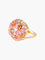 Bague 52 Bague Boule Saphirs roses, Citrines miel et Diamants 58 Facettes