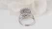Bague 54.5 Bague double entourage en or blanc et diamants 58 Facettes 31982