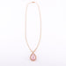 Necklace Rose quartz pendant necklace, diamonds 58 Facettes