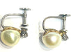 Earrings Antique diamond and cultured pearl earrings 58 Facettes