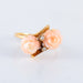 Ring 51 Ring you and me gold coral diamond 58 Facettes